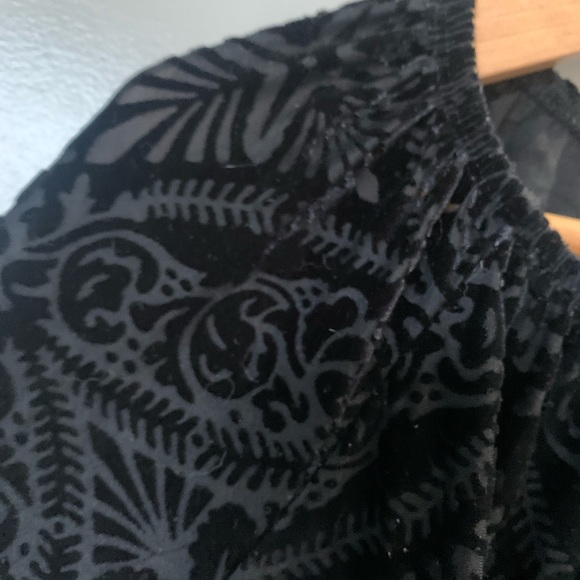 Style & Co | Velvet Ruffle Pompom Three Quarter Length Sleeve Boho Shirt Top - Picture 4 of 7